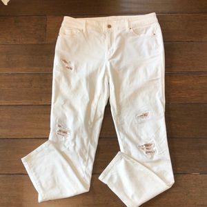 White House Black Market White Jeans